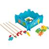 Small Foot 8196 Gioco della pesca «Mondi di mare» small foot, in legno, gioco magnetico con contenitore per la pesca degli elementi, quattro canne da pesca e pesciolini, da 3 anni.