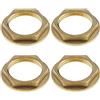 The Lord of the Tools 4PCS 3/4 Pollici BSP Flangiato Dado Posteriore Rubinetto In Ottone Raccordo Idraulico Dado Per Rubinetti Lavabo Bagno Raccordi Idraulici Accessori Hardware