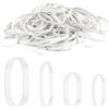 guangyuan 100 pezzi Elastici Bianco in Gomma Piccoli Elastici ufficio Allungabili Per Scuola Casa Forniture Per Ufficio Industriali Artigianato FAI DA TE,4 dimensioni (2,5/4/6/7,5CM)