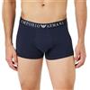 Emporio Armani Stretch Cotton Superfine Cotton Trunk, Boxer Uomo, Blu (Marine), S