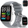 dotn Smartwatch Uomo Donna Effettua/Risposta Chiamate, 1.85" Orologio Smartwatch 112 Modalità Sonno Cardiofrequenzimetro Sportive Orologio Digitale, Impermeabile IP68 Smart Watch Android IOS, Grigio Puro