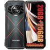 DOOGEE S Cyber 4G Rugged Smartphone (2024), 10800mAh Batteria, 20GB + 256GB, 6.58" FHD+, 50MP AI Fotocamera + 16MP, Android 14 Cellulare Impermeabile, Octa Core, IP68/LED/LOUD Speaker/NFC Rosso