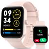 Quican Smartwatch Donna con Sonno Cardiofrequenzimetro da polso, Orologio Smartwatch con Risposta Chiamate e Whatsapp con Alexa per iOS Android, IP68 Impermeabile, Fitness Tracker con Contapassi