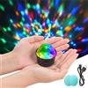 URAQT Mini Sfera da Discoteca, Mini Sound Attivato Palla da Discoteca, RGB Effetti di Luce RGB da Palcoscenic, Portatile Ricaricabile Luce Discoteca, Adatto Tutte le Feste e Interni delle Auto