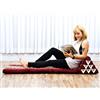 LEEWADEE - Comodo Materasso da Pavimento Giapponese con Cuscino Lettura, Materasso Futon O Tappetino Pieghevole da Massaggio Tailandese, 170 x 53 cm, Rosso