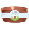 Whitefurze G04118 sottobicchieri fioriera per pentole di Dimensioni da 12,7 a 15 cm, Terracotta, 5 Pezzi