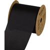Halbach Seidenbänder Nastro per regali, effetto seta (vegan), larghezza 70 mm, lunghezza 10 m, nastro con nastro in seta discreta, per occasioni festive, colore: nero