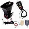 YIYIDA Clacson per Auto Sirena della Polizia 7 Toni 130db Allarme 24V Amplificatore Sonoro di Emergenza Con Microfono PA Sistema per Auto Barca