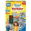 Ravensburger Stradale: Intorno al Traffico 24997 educativo Rund um den Verkehr, Gioco da Ragazzi, a Partire dai 5 Anni, per 2 - 4 Giocatori, Multicolore, m