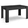 Skraut Home | Tavolo da Pranzo | Cucina, Sala da pranzo | 140x90x76 cm | Per 6 persone | Tavolo Cucina | Stile moderno | Nero