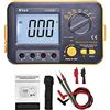 BE-TOOL Megger Megohm Meter VCB60+ Tester di resistenza di isolamento digitale 1000 V 0,1~2000 MΩ (nero + arancione)