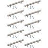 BSM Marketing Maniglia a T da 96 mm, in acciaio inox, per ante della cucina e porte di armadi, lunghezza: 136 mm