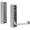 SOTECH SO-TECH® - Set di 2 ganci da parete pieghevoli BARI, 80 x 20 x 15 mm, cromati opachi, con design convesso unico e frontale, ganci per guardaroba pieghevoli, ganci da parete di SO-TECH®