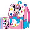 Disney Kit Scuola School Promo Pack Zaino Estensibile + Astuccio 3 Zip Minnie Mouse