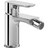 Villeroy & Boch O.novo - Rubinetto per bidet monocomando, con asta di trazione e cartuccia in ceramica, per bidet, altezza erogatore 75 mm, rotondo, cromato