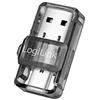 LogiLink BT0054 - Adattatore Bluetooth 5.0, USB 3.2, USB-A e USB-C, colore: Trasparente