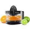 Taurus TC-350, spremiagrumi elettrico, 350 ml di succo, caraffa trasparente graduata, doppio senso di rotazione, design compatto, adatto per lavastoviglie. Colore nero