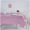 WELL HOME MOBILIARIO & DECORACIÓN Tovaglia a quadri arancioni 160 x 160 cm