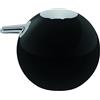 Spirella, Elegante Dispenser di Sapone Liquido a Forma di Palla, Design Moderno e Pratico per Il Bagno, Nero Lucido, Taglia Unica, Accessorio per Il Bagno