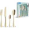 Amefa Austin - Set di posate da 24 pezzi, colore: oro opaco