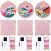 Allazone Punch Needle Kit Ricamo Starter Kit, 3 Pz Kit Completo per Ricamo con Motivo e Lstruzioni, Set da Ricamo per Principianti e Adulti (Tramonto e Montagne)