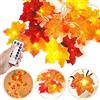 VZATT Foglie di Acero Luci, Decorazioni Autunnali Ghirlanda di Foglie, 6M/40 LED Stringa di Luce con 4 Ganci, USB Ricaricabile Ghirlanda di Foglie Luci per Decorazioni di Halloween, Ringraziamento, Natale