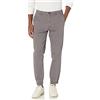 Amazon Essentials Pantaloni Jogger Chino dalla vestibilità Aderente Uomo, Nero, XXL