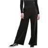 Urban Classics Tb5097-ladies Velvet Rib Straight Sweat Pants Pantaloni, Nero, XXL Donna