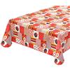 emmevi Tovaglia Antimacchia Tavolo Cucina Coccinella Bordata Cotone Plastificato MOD.CINZ8L 135x135 Rosso