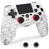 DuLingKer Wireless Controller Compatibile per PS-4, Joystick Compatibile con PS-4 Slim/PRO/PC, Batteria 1000mAh Controller con Vibrazione, 6 Axis Gyroscope, Touchpad, Audio/Ext Jack