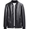 Generico Giacca in finta pelle da uomo Giubbotto Manica lunga Similpelle Biker Casual Stile biker Giubbotto Ecopelle Uomo Giacca Lunga In Pelle Uomo S Regalo per uomini