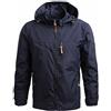 Generic Giacca antipioggia Campeggio Uomo Alpinismo Tuta Alpinismo Cappotto Giacca a vento Giacca Sportiva All'aperto Uomo Uomo Cappotto di Lana, Blu, 4XL