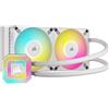 Corsair iCUE H100i ELITE CAPELLIX XT Dissipatore a Liquido per CPU - Due Ventole AF120 RGB ELITE - Radiatore di 240 mm - Intel® LGA 1700, 1200, 115X, 2066, AMD® AM5, AM4 - Bianco