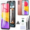 RongZy Schermo LCD per Samsung Galaxy M13 M135F Sostituzione Display per Samsung Galaxy M13 M135F Digitizer Assembly Vetro di Ricambio Touch Screen con Strumenti(6.6, Nero con Cornice)