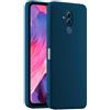 HULLIN Custodia per Telefono in Silicone Colorato, Adatta per HUAWEI Mate20 Lite (6.3) - Blu zaffiro