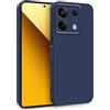 MyGadget Cover per Xiaomi Redmi Note 13 5G - Custodia in Silicone Morbido a Doppio Strato - Case con Protezione Fotocamera & Fodera Interna Antigraffio - Blu Scuro