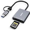 BENFEI Lettore di schede CFexpress tipo A con USB 3.2 (Gen 2) 10 Gbit/s, adattatore 2-in-1 USB-C&USB-A CFexpress tipo A, compatibile con Windows/Mac/Linux/Android