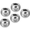 PATIKIL Dadi Manopola 5pz M5 Femmina Filettatura 10mm OD 304 Inox Argento