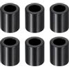 PATIKIL M6 Distanziali in Alluminio, 6pz Distanziali Metallici in Alluminio 6,2mm ID x 10mm OD x 12mm L Distanziatore a Vite in Alluminio Rotondo per Viti 1/4 o M6, Nero