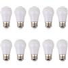 Jiotouhu Lampadine LED E27,300LM,Lampadina LED a Globo A50 Attacco E27, 3W equivalenti 30W, per Esterni, Patio, Feste, Natale,Nozze,confezione da 10 pezzi, Bianco freddo