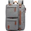 FANDARE Zaino Laptop Borsetta Borsa a tracolla Zaino Cartella Zaino per 15,6 Pollici PC Zaino Scuola Uomo Donna Zaino da Lavoro Zaino Viaggio Universita Daypacks Nylon Grigio A