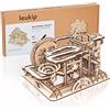 Leukip Pista per marmi in legno Charlie - Modellismo - Puzzle in legno 3D - Smart Games regalo - Giochi di mattonelle in legno - pista a sfera per adulti - puzzle in legno - pista per biglie di legno