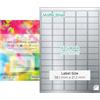 EVG Evergreen Goods™ - Etichette autoadesive pretagliate, formato A4, impermeabili, argento opaco, 5 x 13 (65 per foglio): 650 etichette in totale, 10 fogli, stampabili a getto d'inchiostro e laser, retro