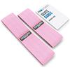 PROWORKS Fasce Glute, Fasce di Resistenza per Gambe e Glutei, Include Libretto con Esercizi di Allenamento con la Fascia, Fascia Allenamento Antiscivolo per Donne & Uomini - Nero - Small