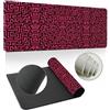 Treer Moda Semplice Tappetino Mouse, Tappetino Mouse XXL/XL/L, Tappetino Mouse Gaming con Base Gomma Antiscivolo e Bordi Cuciti, Mouse Pad per Ufficio e Casa (Rosa,600x300mm)