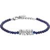 Diesel Bracciale unisex Font agata blu, DX1544040, Eine Grösse, Acciaio inossidabile, Nessuna pietra preziosa