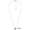 Fossil Glitz Disc JF04815SET - Set da donna in acciaio INOX bicolore, Taglia unica, Acciaio inossidabile, Nessuna pietra preziosa