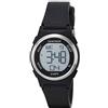 Armitron - Orologio sportivo da donna, digitale, con cronografo, cinturino in resina, 45/7102, Argento Nero