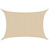 AMANKA Tenda da Sole UV - 3x2 m HDPE Rettangolare Telo di Protezione Solare Balcone Giardino Beige