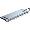 Nilox Dock station Nilox NXDSUSBC07 100W per computer Usb-C 12in1 Grigio